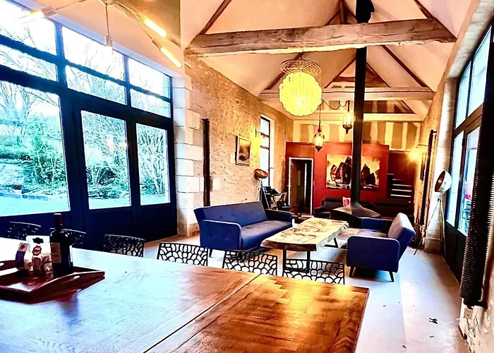 Villa Maison Ancienne Moderne Et Design - 6 6 Sdb - Avec Piscine Et Grand Parc Buxeuil (Vienne)